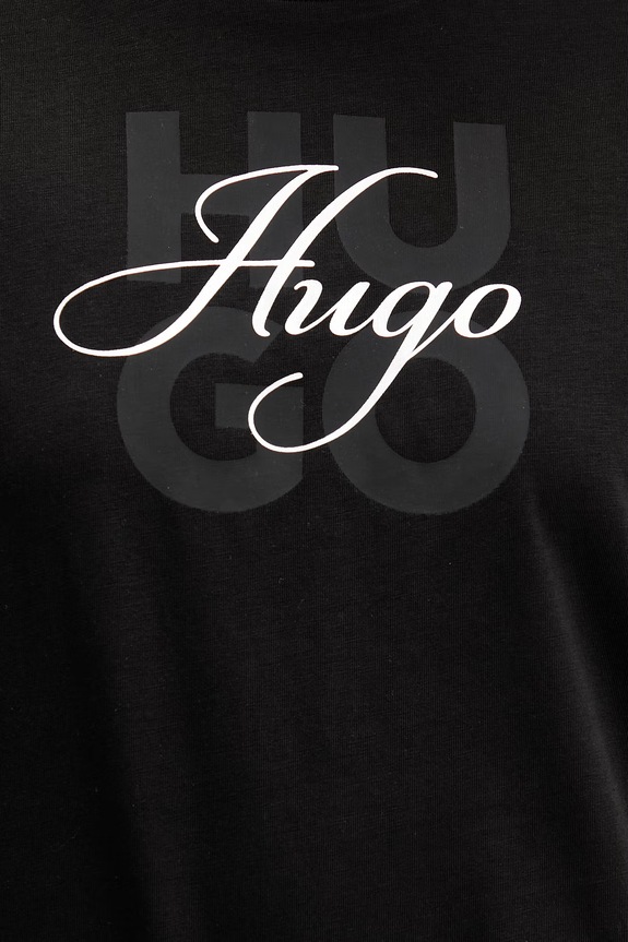 HUGO t-shirt γυναικείο βαμβακερό Dashire_5 50566678 μαύρο