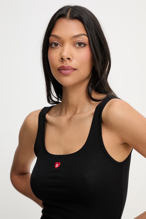 Odjeća HUGO kućni top ženski modalni HUGO HEART VEST 50566824 crna