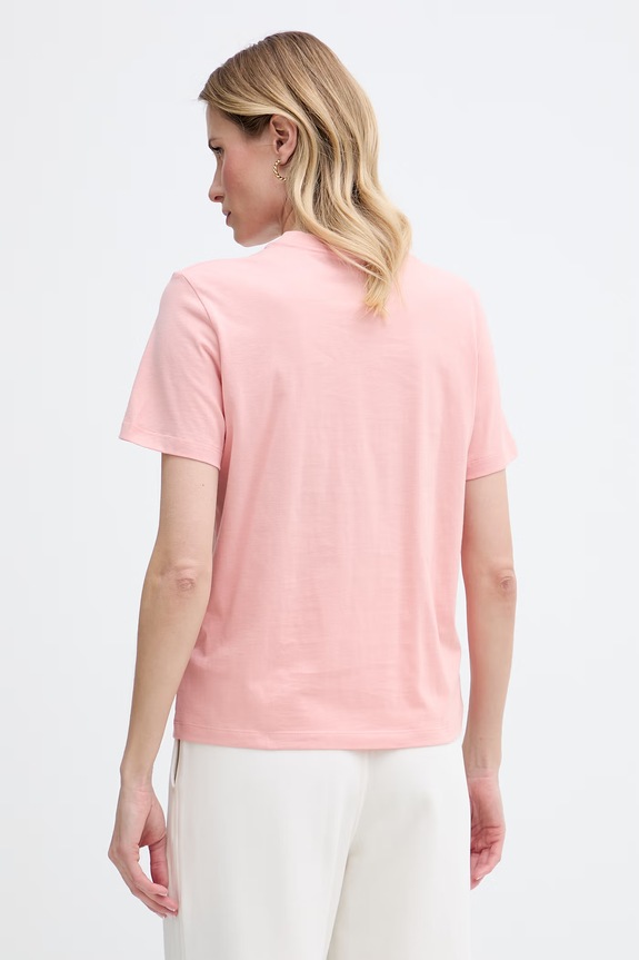 Odzież Calvin Klein Jeans T-shirt damski bawełniany LV047G831G różowy