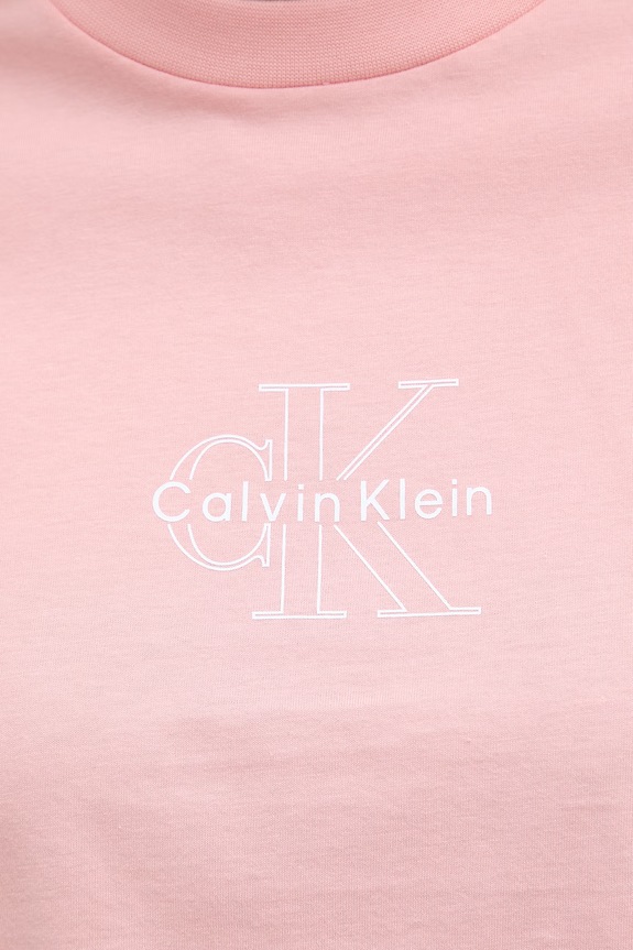Calvin Klein Jeans T-shirt damski bawełniany LV047G831G różowy