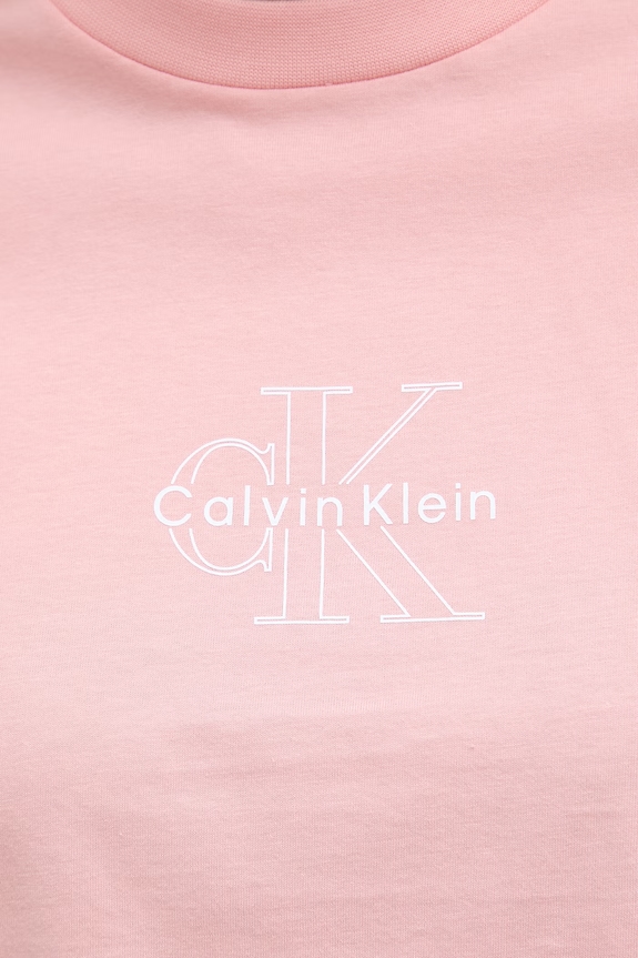 Calvin Klein Jeans T-shirt damski bawełniany LV047G831G różowy