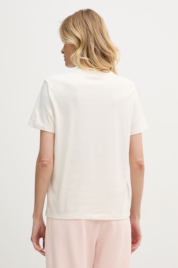 Odzież Calvin Klein Jeans T-shirt damski bawełniany LV047G829G beżowy