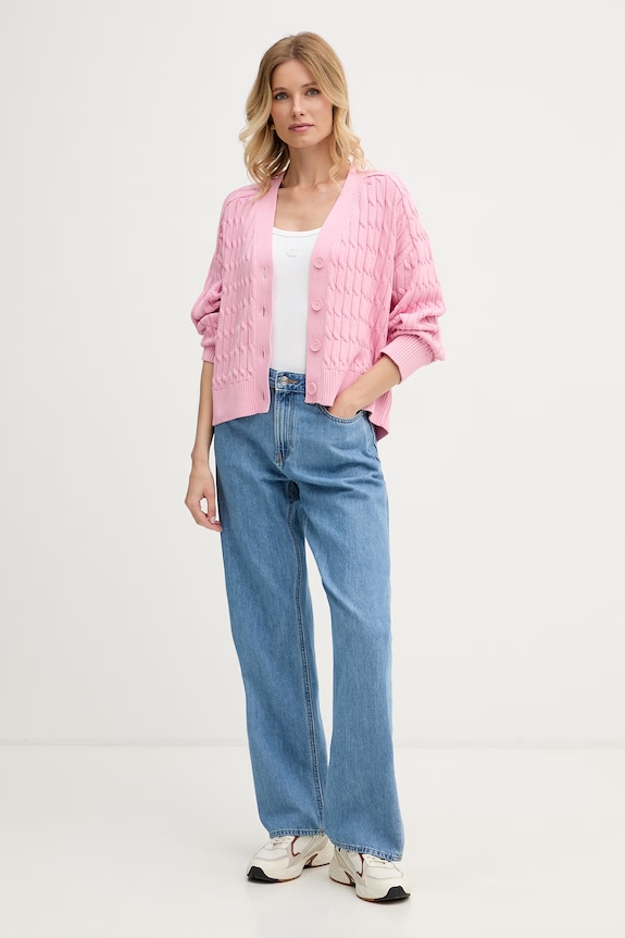 Calvin Klein Jeans top dámský bavlněný s elastanem LV047G208G bílá AW26