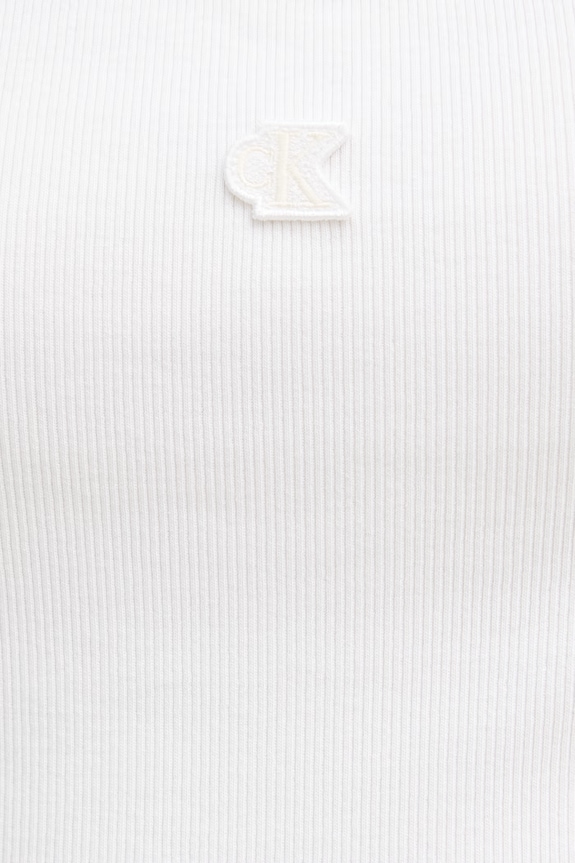 Calvin Klein Jeans top dámský bavlněný s elastanem LV047G208G bílá