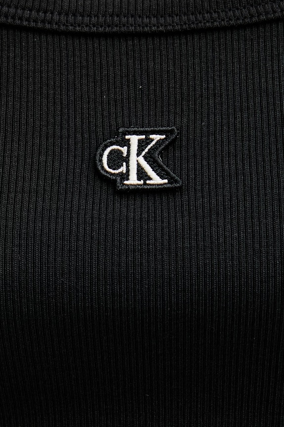 Calvin Klein Jeans top dámský bavlněný s elastanem LV047G208G černá