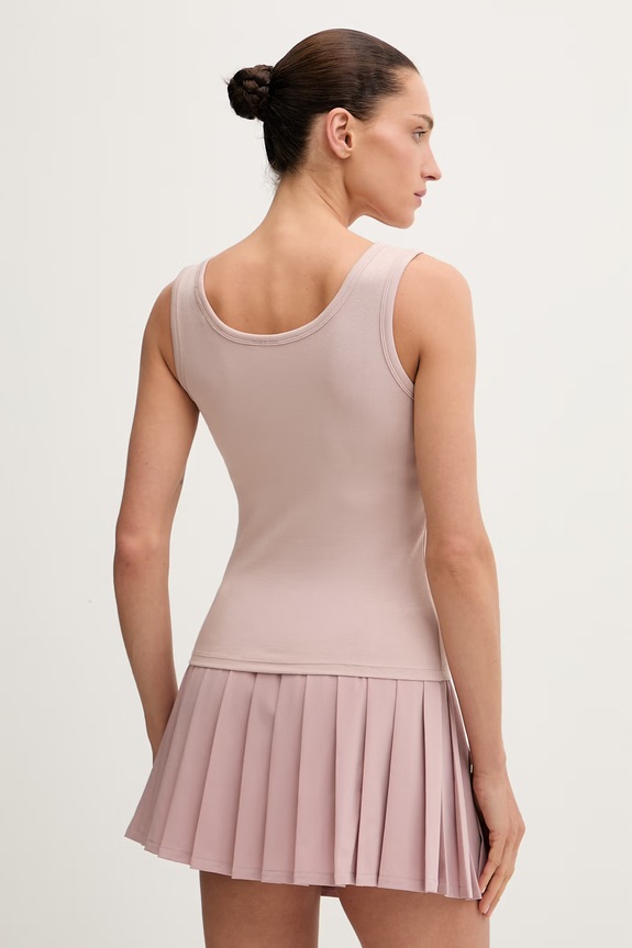 Odzież Guess top damski z bawełną OLYMPE V6YP09.K4312 różowy