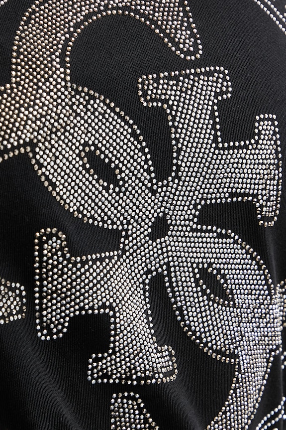 Guess t-shirt γυναικείο βαμβακερό W6YI18.K4331 μαύρο