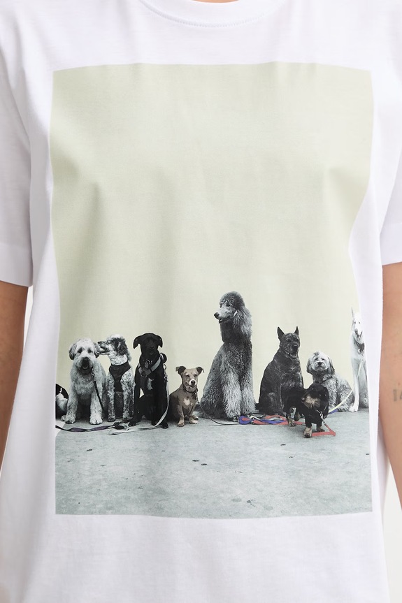 MUNTHE t-shirt γυναικείο βαμβακερό NYLA 262110926260 λευκό