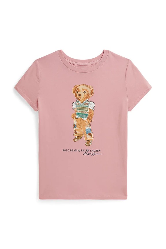 Polo Ralph Lauren kratka majica otroška bombažna roza 313B20033001