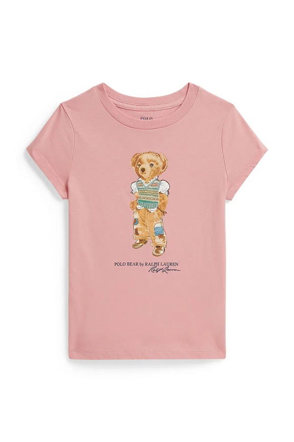 Polo Ralph Lauren kratka majica otroška bombažna roza 312B20033001