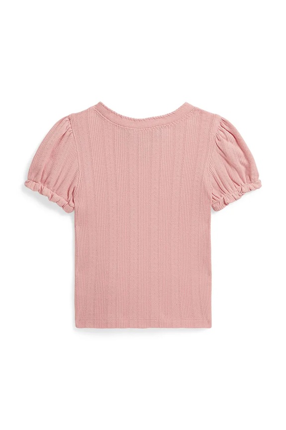 Polo Ralph Lauren kratka majica otroška bombažna 312B19944001 roza AW26