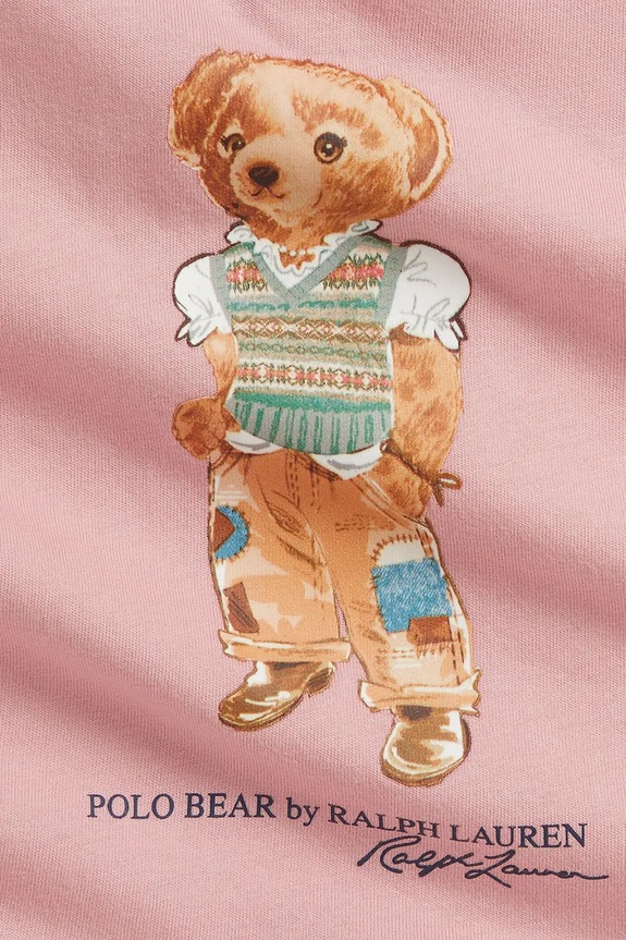 Deklice Polo Ralph Lauren kratka majica otroška bombažna 310B22683001 roza