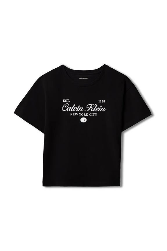 Calvin Klein Jeans tričko dětské bavlněné LVCKTJA23G.128.170.9BY2 černá AW26