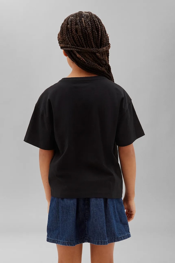 DÍVKA Calvin Klein Jeans tričko dětské bavlněné LVCKTJA23G.128.170.9BY2 černá