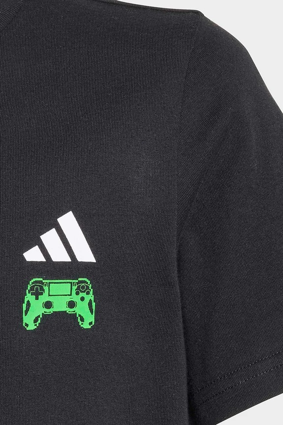 adidas majica za djecu od pamuka crna KE1609