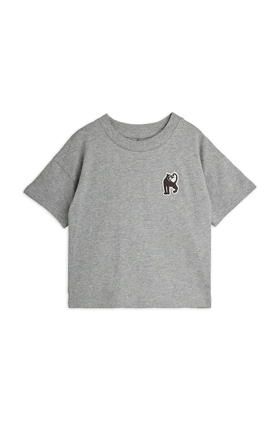 Mini Rodini T-shirt dziecięcy bawełniany Panther szary 11000348