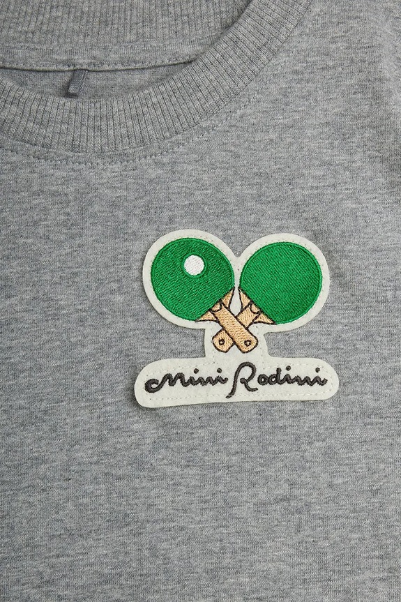 Mini Rodini T-shirt dziecięcy bawełniany Minibabies szary 26620129