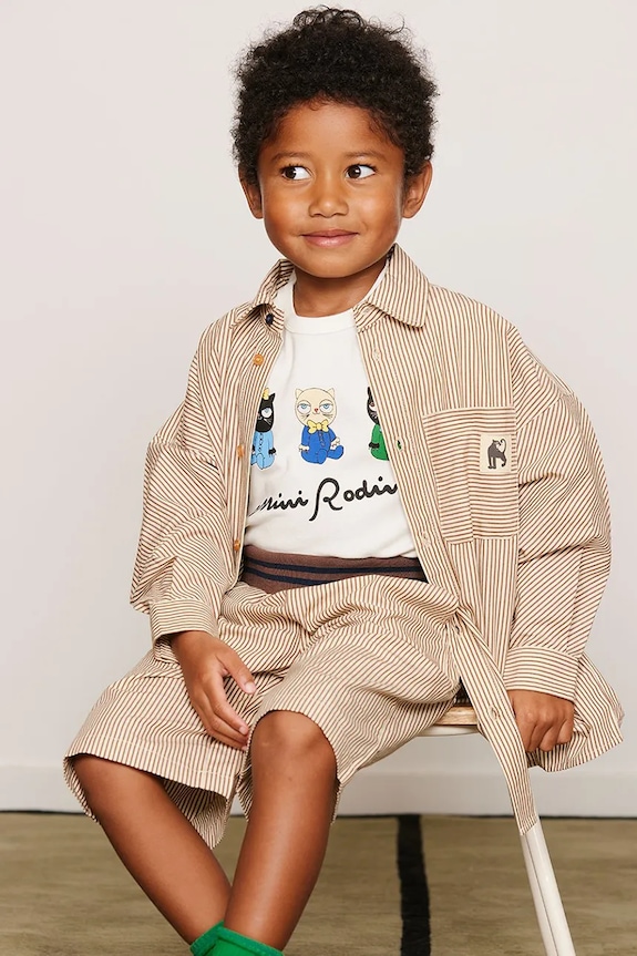 Mini Rodini T-shirt dziecięcy bawełniany Minibabies 26620110