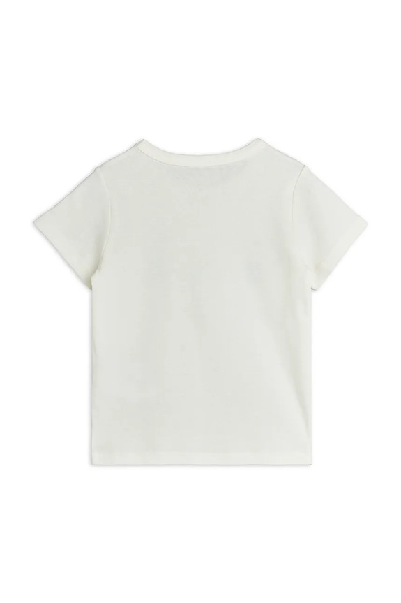 Chłopiec Mini Rodini T-shirt dziecięcy bawełniany Minibabies 26620110 biały