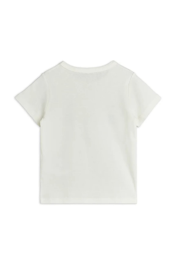 Chłopiec Mini Rodini T-shirt dziecięcy bawełniany Minibabies 26620110 biały