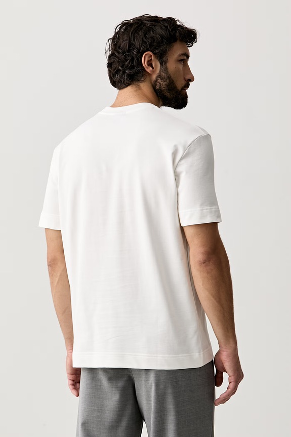 Odzież Joop! T-shirt męski bawełniany 30103746 beżowy
