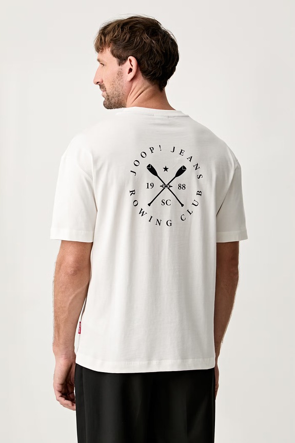 Odzież Joop! T-shirt męski bawełniany 30103416 beżowy