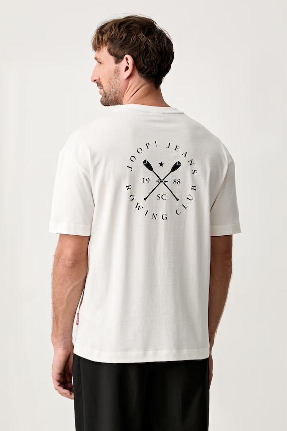 Odzież Joop! T-shirt męski bawełniany 30103416 beżowy