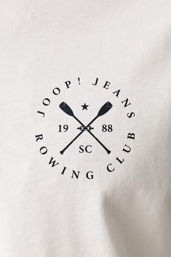 Joop! T-shirt męski bawełniany 30103416 beżowy