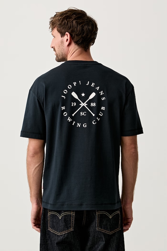 Odzież Joop! T-shirt męski bawełniany 30103416 granatowy