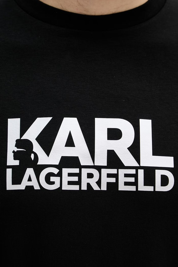 Karl Lagerfeld tricou pentru bărbați, din bumbac 500235.755780 negru