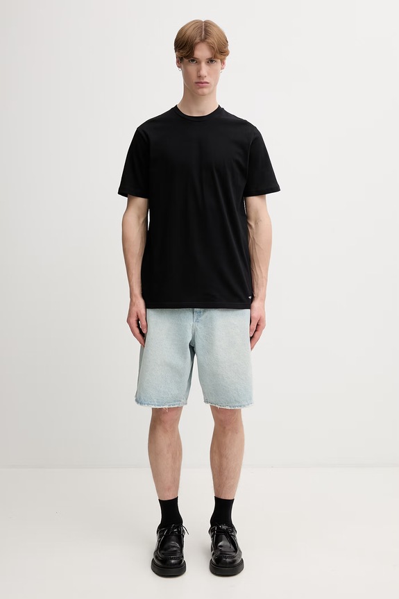 Carhartt WIP Standard Crew Neck T-shirt bawełniany damski 2-pack I037601 czarny