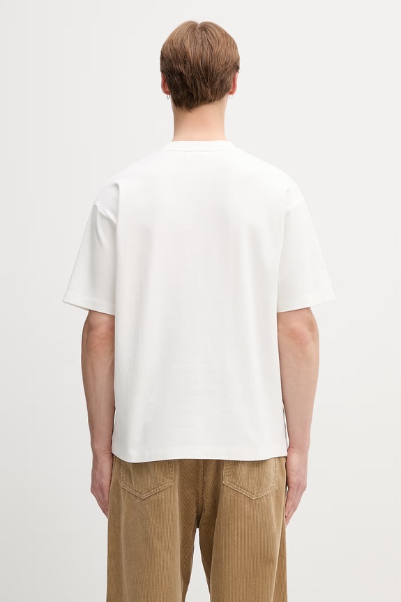 Odzież Drôle de Monsieur Wine Bath T-shirt bawełniany męski L.TS330.CO002 biały