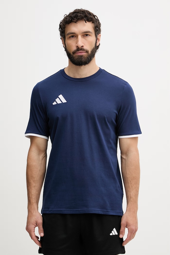 adidas Performance T-shirt męski bawełniany Entrada26 granatowy JZ6678