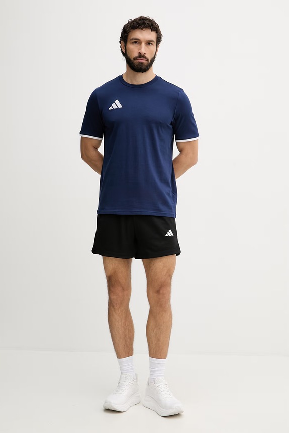 adidas Performance T-shirt męski bawełniany Entrada26 JZ6678 granatowy AW26