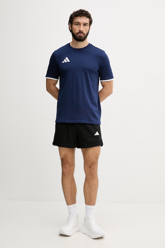 adidas Performance T-shirt męski bawełniany Entrada26 JZ6678 granatowy AW26