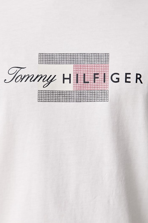 Tommy Hilfiger T-shirt męski bawełniany MW0MW43226 biały