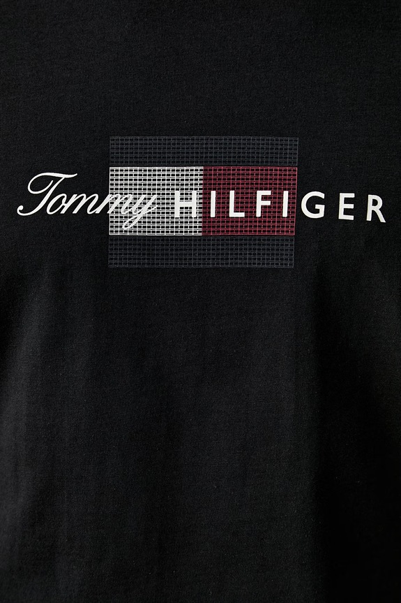 Tommy Hilfiger T-shirt męski bawełniany MW0MW43226 czarny