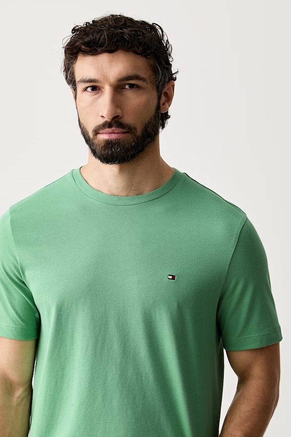 Tommy Hilfiger t-shirt da uomo in cotone verde MW0MW39995.