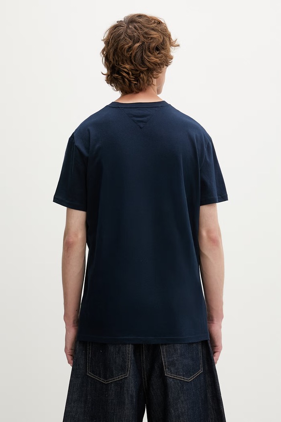 Oblečenie Tommy Jeans tričko pánske bavlnené DM0DM23406 tmavomodrá
