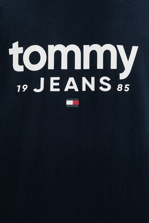 Tommy Jeans t-shirt ανδρικό βαμβακερό DM0DM23376 σκούρο μπλε