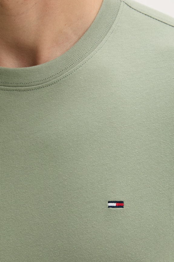 Tommy Jeans T-shirt oversize męski bawełniany DM0DM22504 zielony