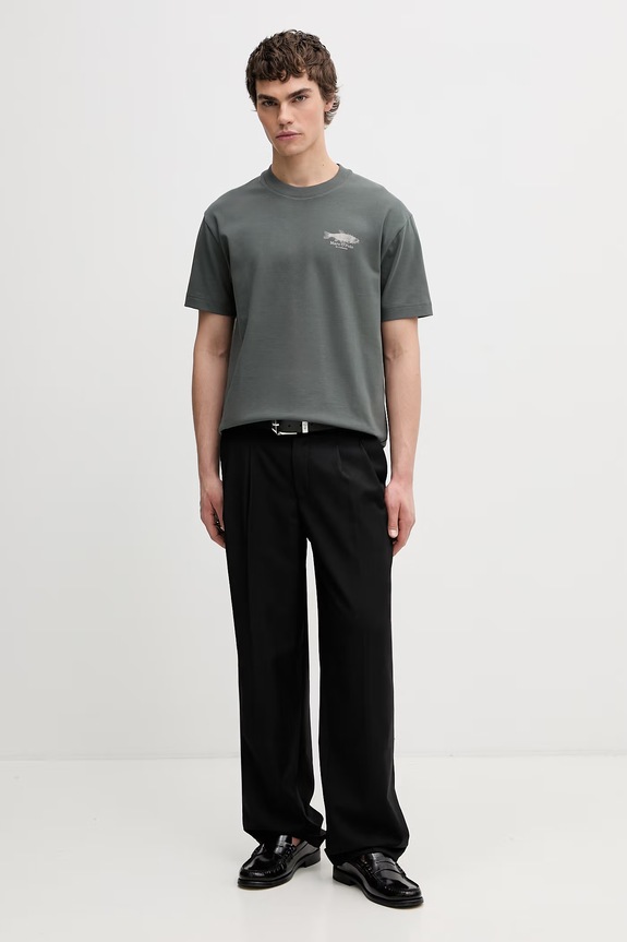 Marc O'Polo t-shirt da uomo in cotone 5000014280 verde AW26
