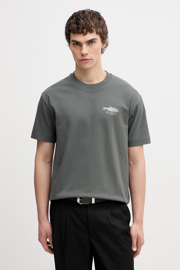 Abbigliamento Marc O'Polo t-shirt da uomo in cotone 5000014280 verde