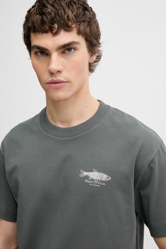 Marc O'Polo t-shirt da uomo in cotone verde 5000014280