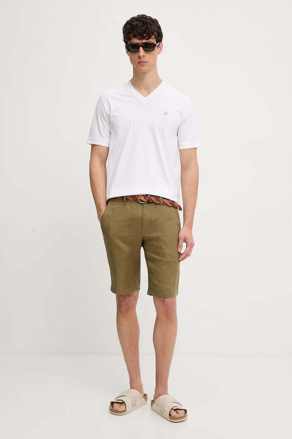 Marc O'Polo T-shirt męski bawełniany 5000014267 biały AW26