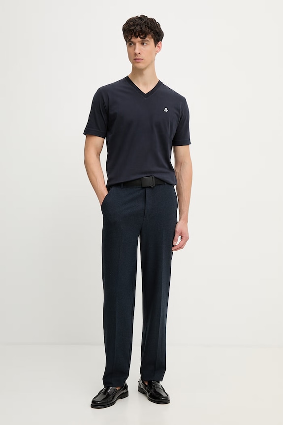 Marc O'Polo T-shirt męski bawełniany 5000014267 granatowy AW26