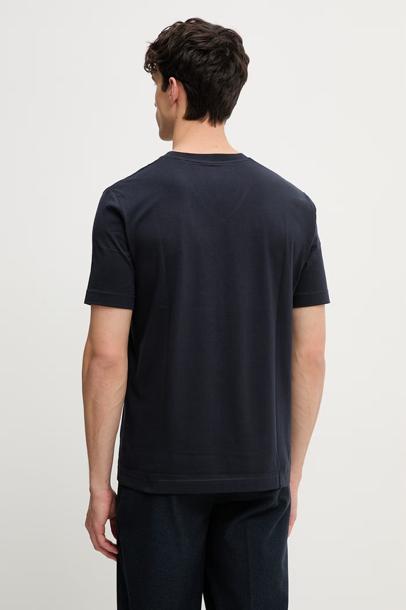 Odzież Marc O'Polo T-shirt męski bawełniany 5000014267 granatowy