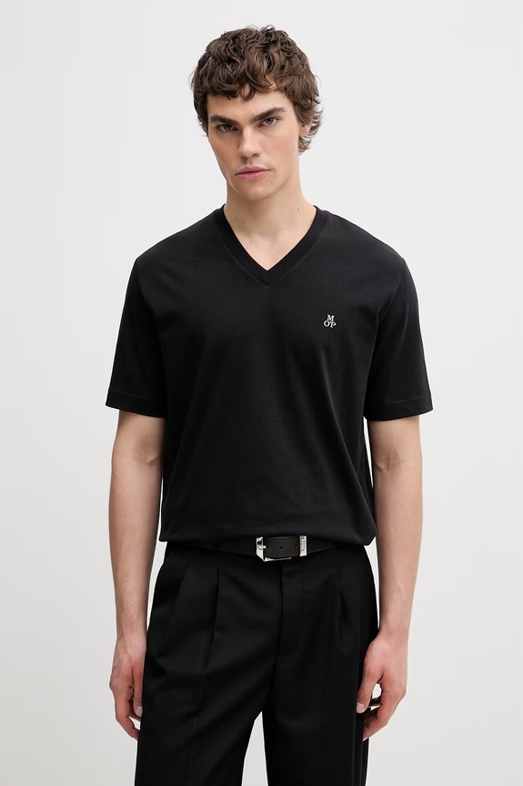Marc O'Polo t-shirt da uomo in cotone nero 5000014267