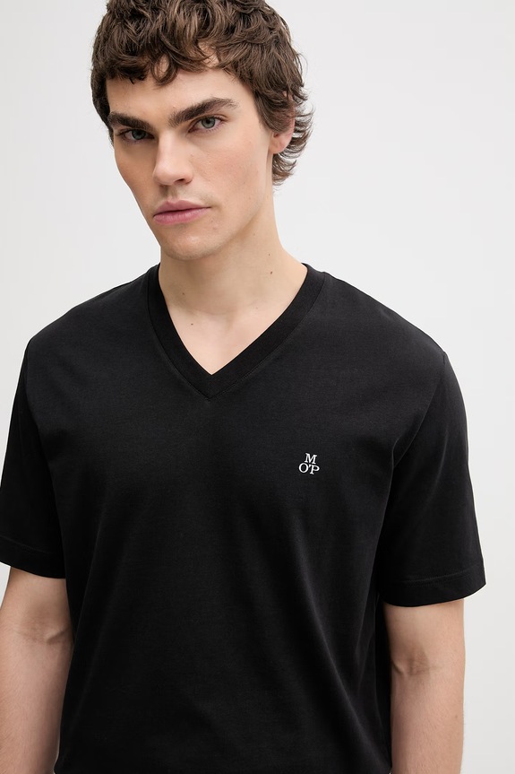 Marc O'Polo t-shirt da uomo in cotone nero 5000014267