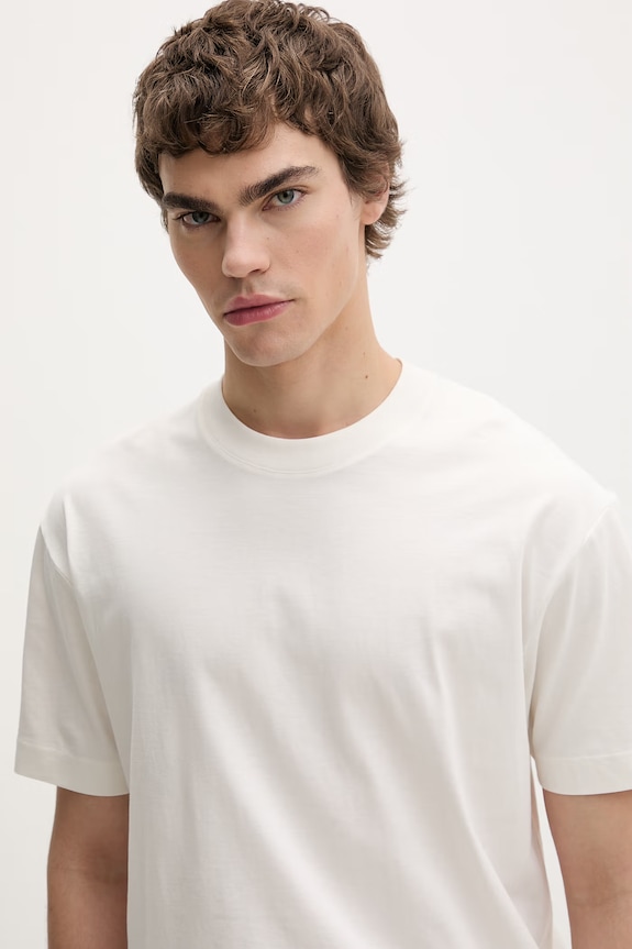 Marc O'Polo t-shirt da uomo in cotone beige 5000014265